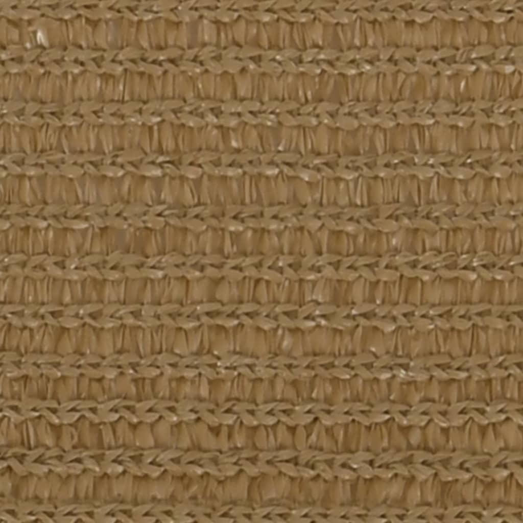 VidaXL Zonnezeil 160 g m² 4 5x4 m HDPE taupe