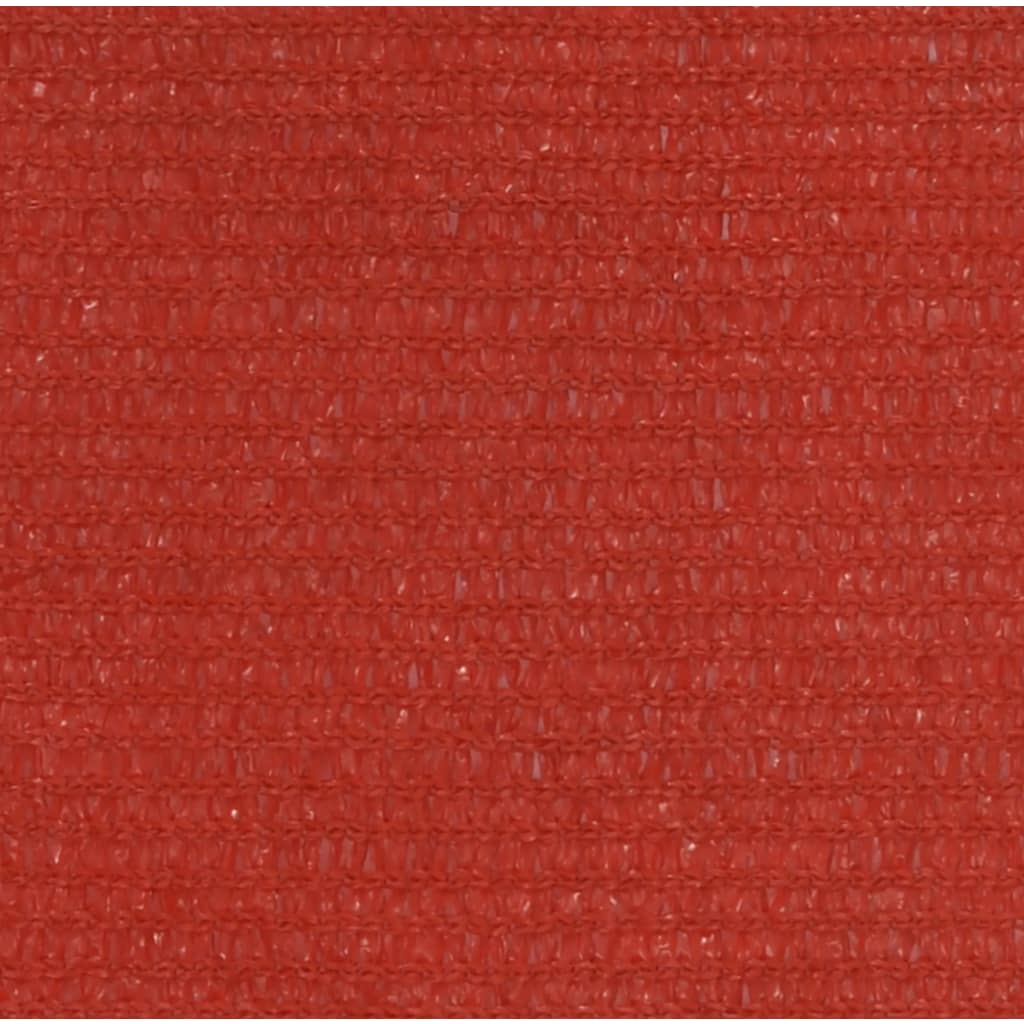 Vidaxl Zonnezeil 160 g m² 5x6x6 M HDPE ROJO