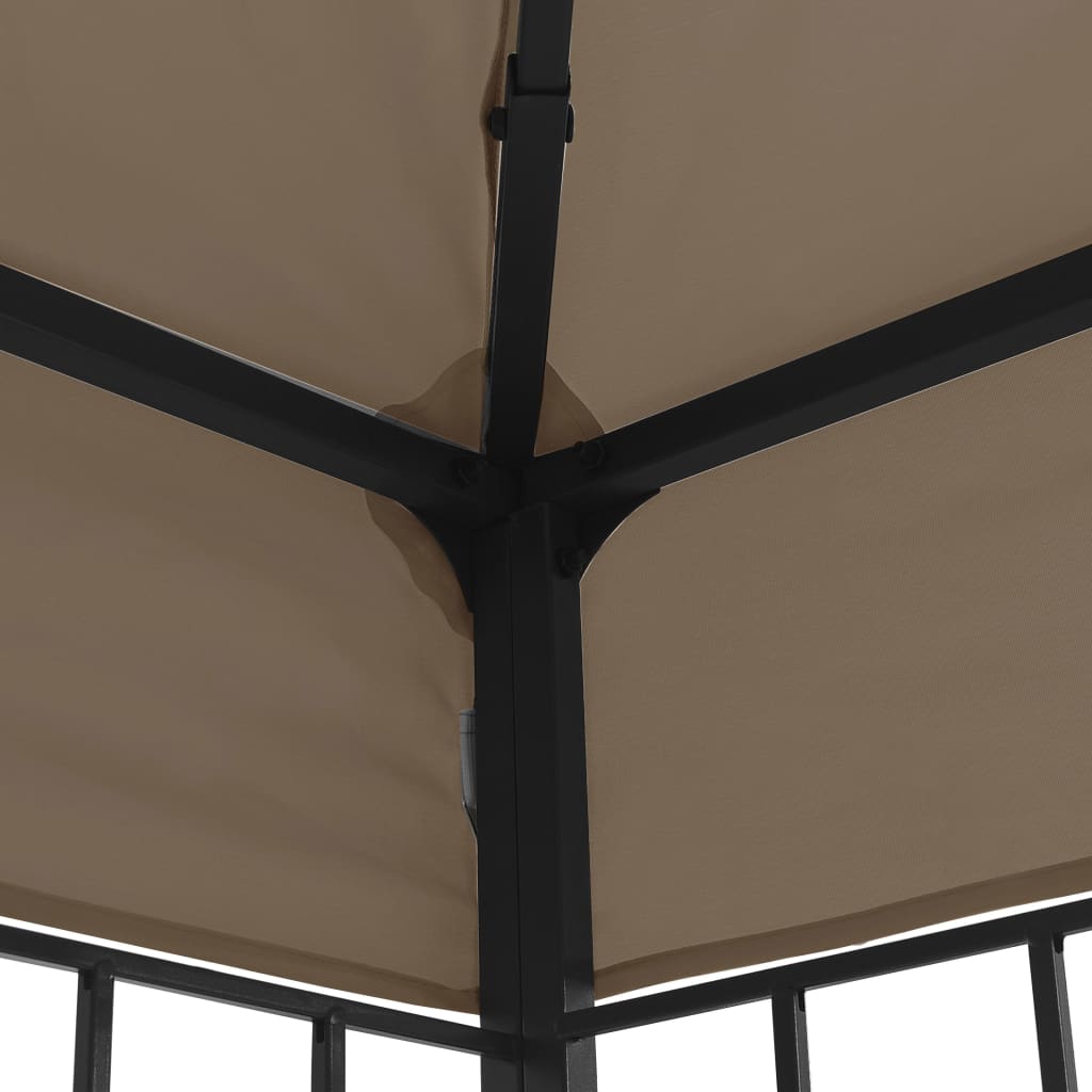 Cenador VidaXL 3x3 m topo