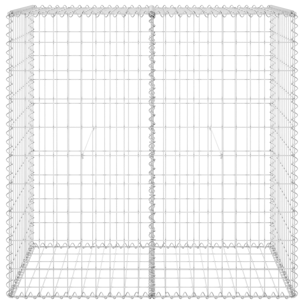 Muro de Vidaxl Schanskorf con tapas de acero galvanizado 100x60x100 cm