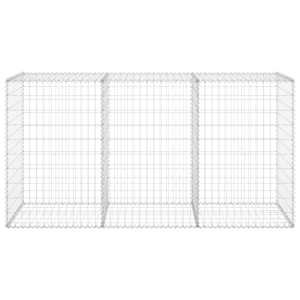 Muro de Vidaxl Schanskorf con tapas 200x60x100 cm de acero galvanizado