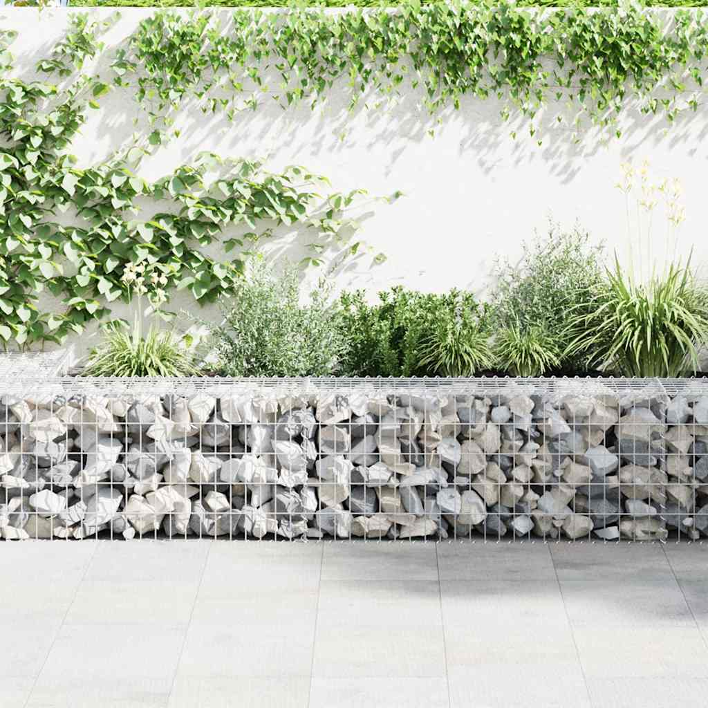 Muro de Vidaxl Schanskorf con tapas 300x30x50 cm de acero galvanizado