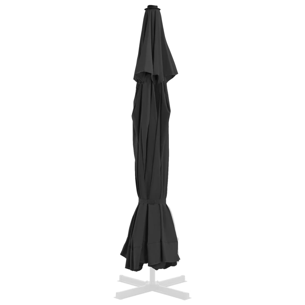 Vidaxl vervangingsdoek voor parasol 515 cm zwart
