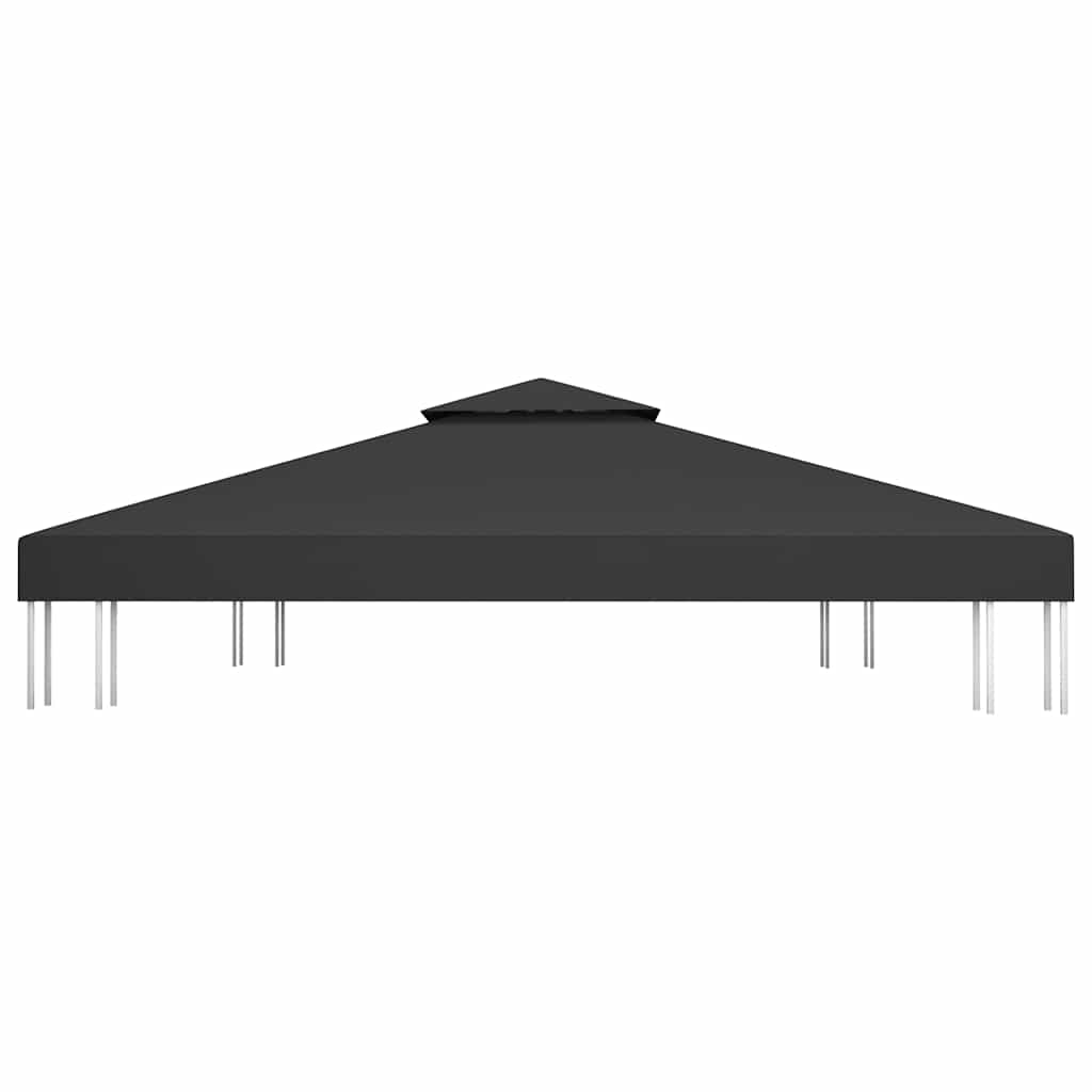 Vidaxl Prieverkak 2 capas 310 g m² 4x3 m negro