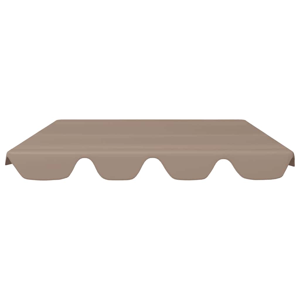 Vidaxl vervangingsluifel voor schommelbank 150 130x105 70 cm taupe