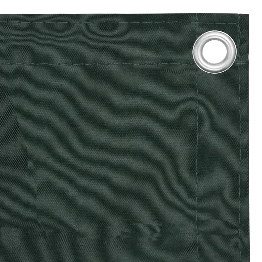 Vidaxl Balcony Schermata 120x500 cm tessuto Oxford verde scuro