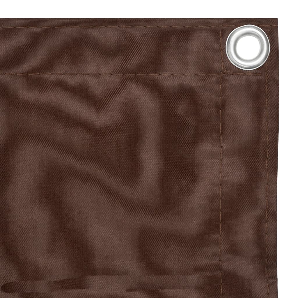 Pantalla de balcón Vidaxl 90x300 cm Oxford Fabric Brown