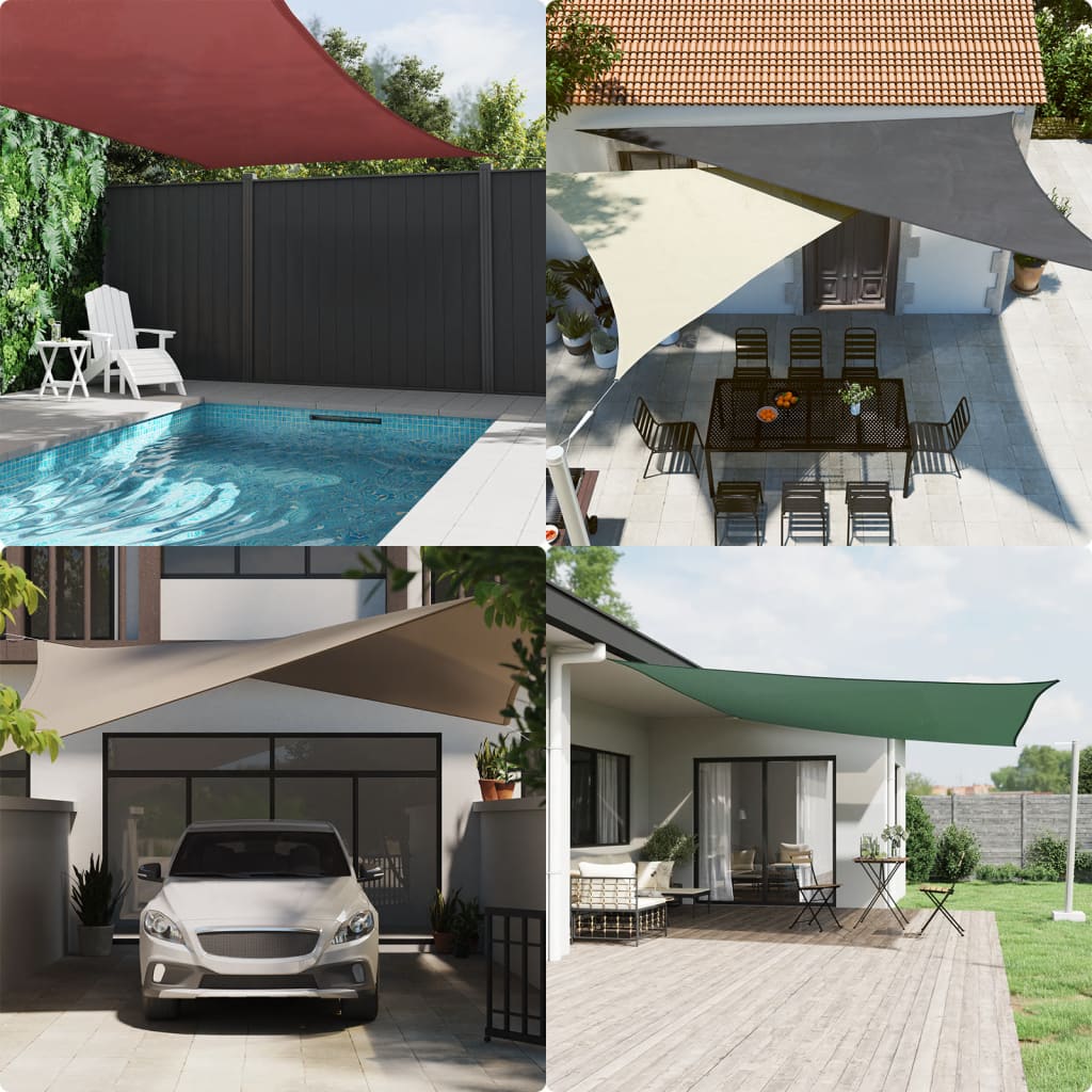 VIDAXL DEAT Square 7x7 M tessuto oxford colorato antracite
