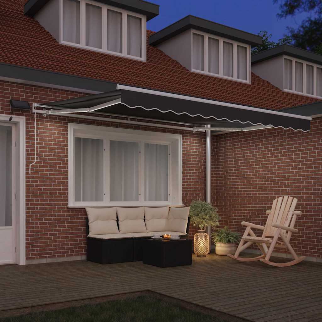 Cornice in seta Vidaxxl con strisce LED bianche 350 x 250 cm in alluminio