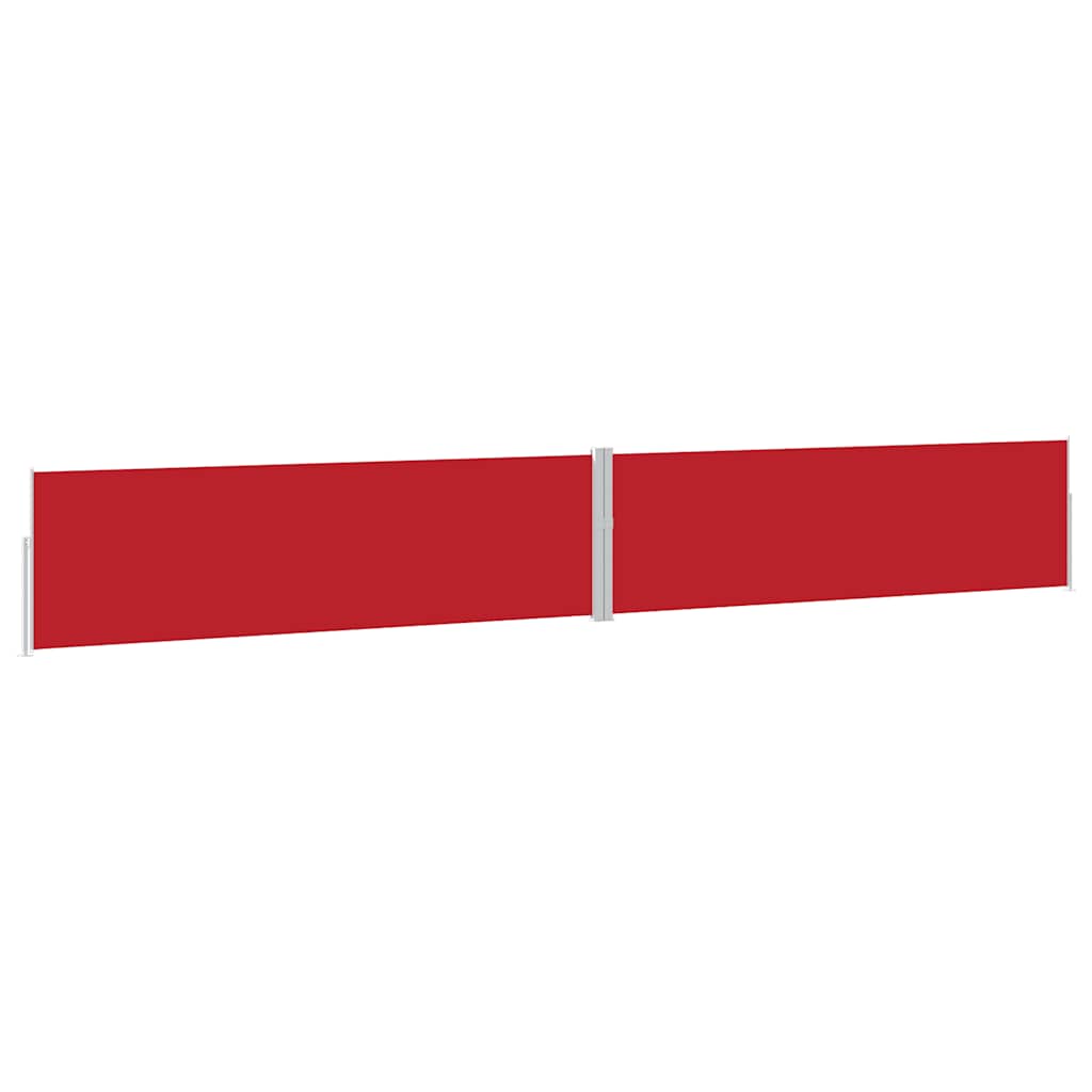 Vidaxl tuinscherm uittrekbaar 170x1200 cm rood
