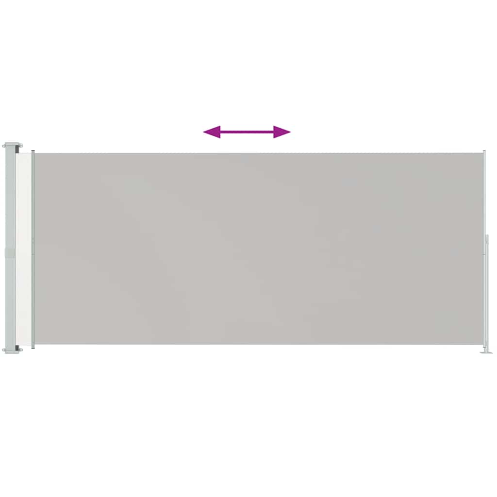 Pantalla de jardín Vidaxl extensible 180x500 cm de crema -Colorada