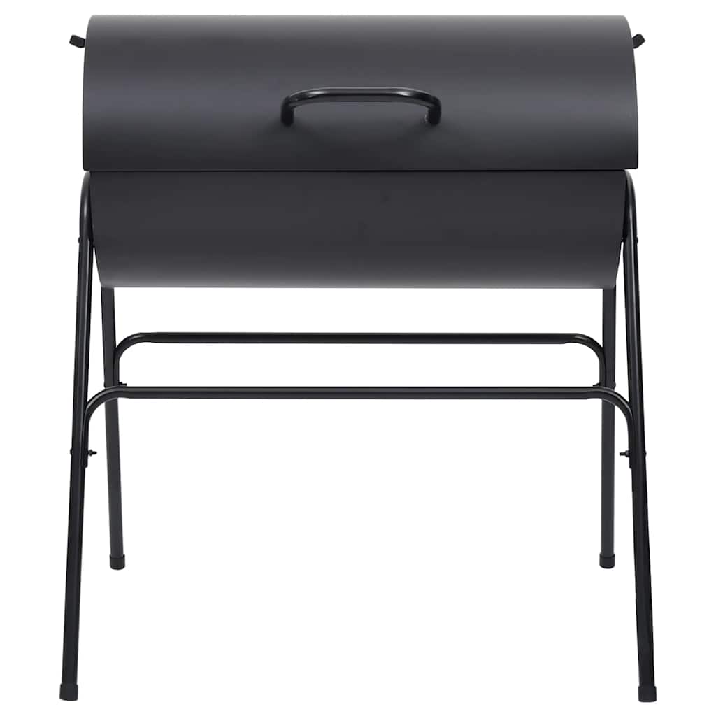 Vidaxl Barbecue grasso con 2 griglie da cucina 80x95x90 cm in acciaio nero