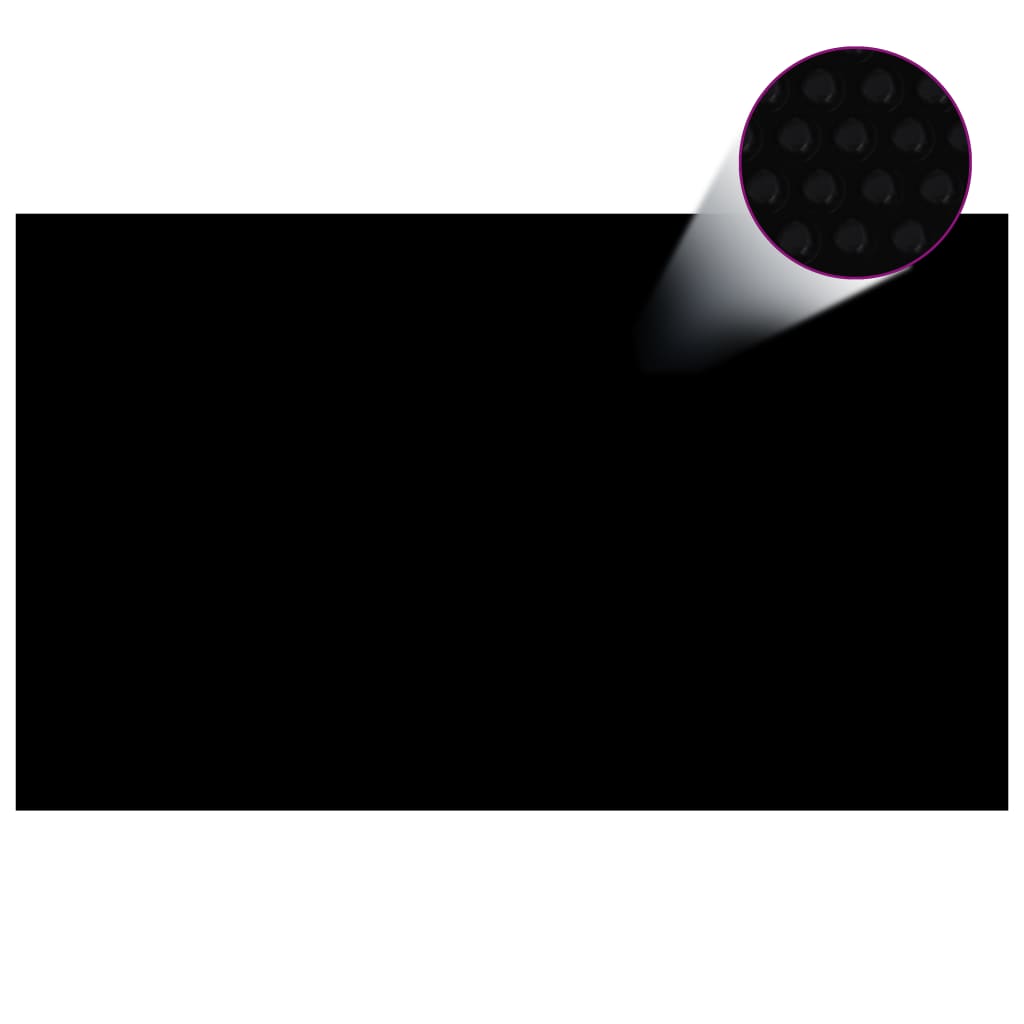 Piscina vidaxl piscina solare galleggiante 1000x600 cm PE nero e blu