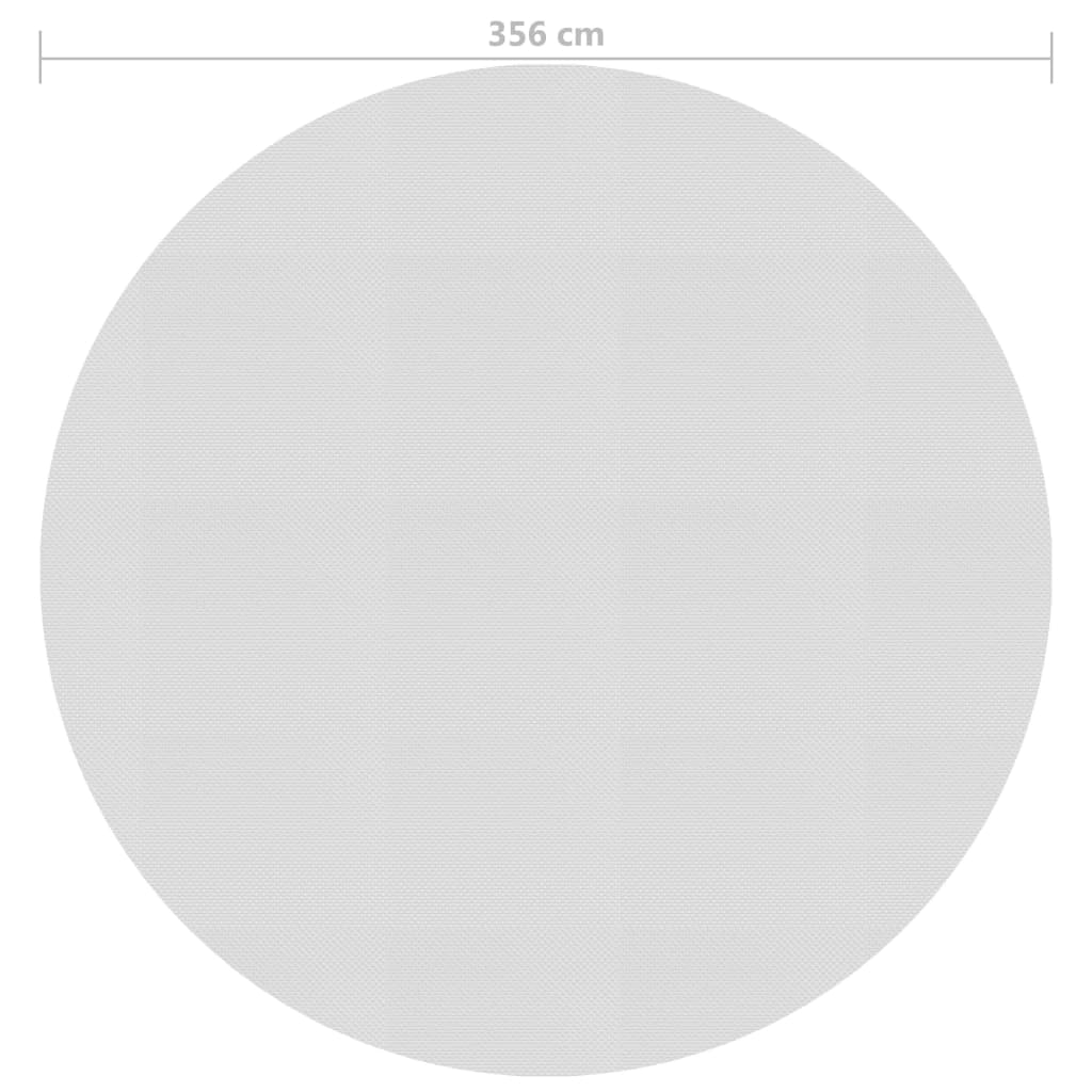 Piscina Vidaxl piscina solare galleggiante 356 cm PE grigio