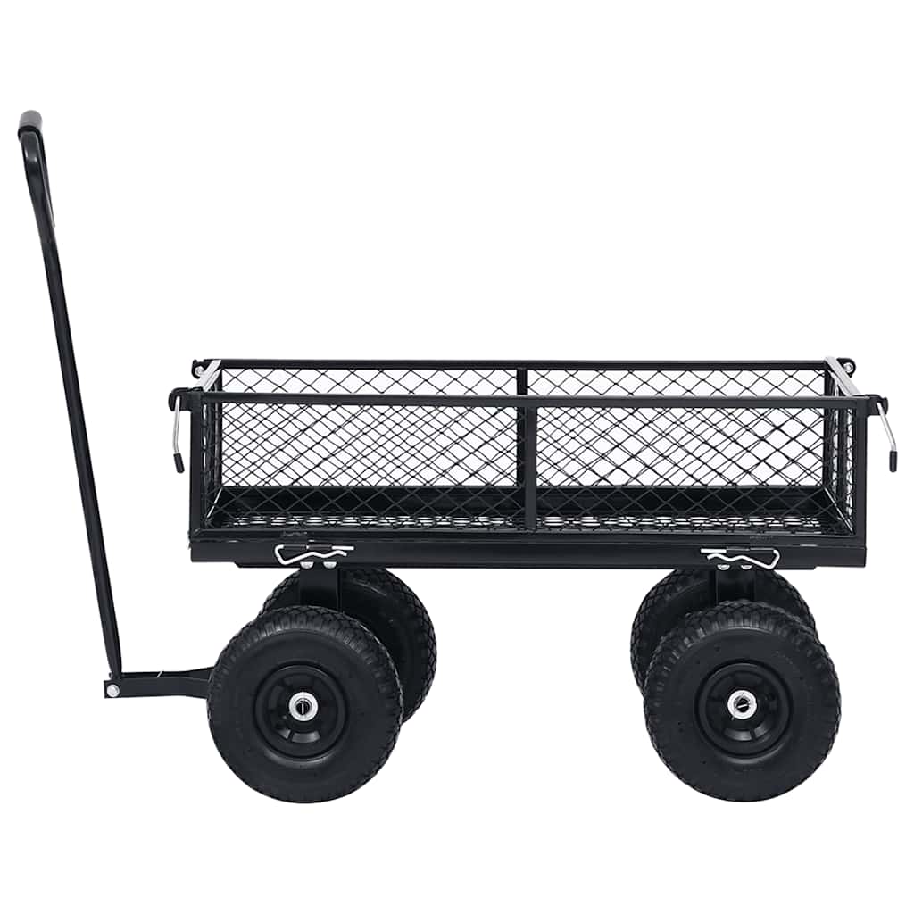 Carrello da giardino VidaXL 250 kg nero