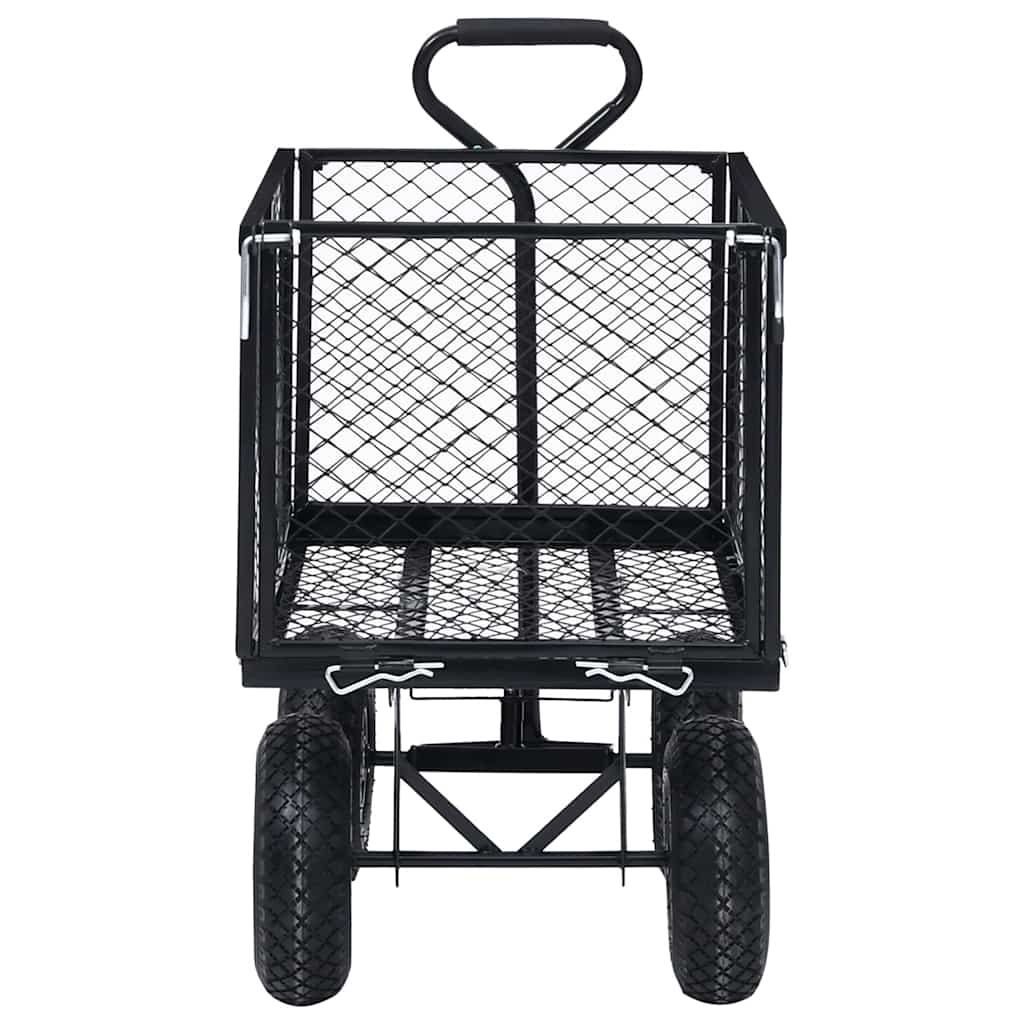 Carro de jardín VidaXL 350 kg negro