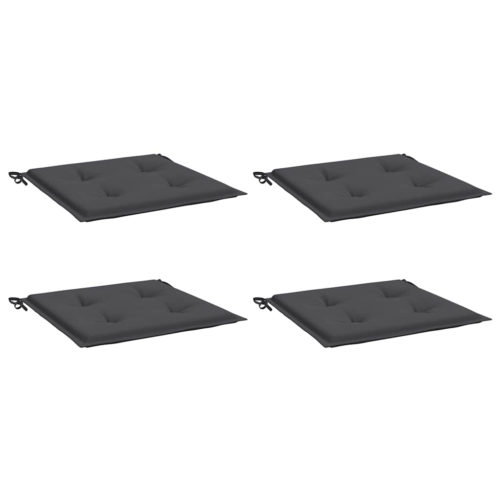 Vidaxl Garden Cushions 4 ST 50x50x3 cm Tessuto Oxford antracite -Collorato