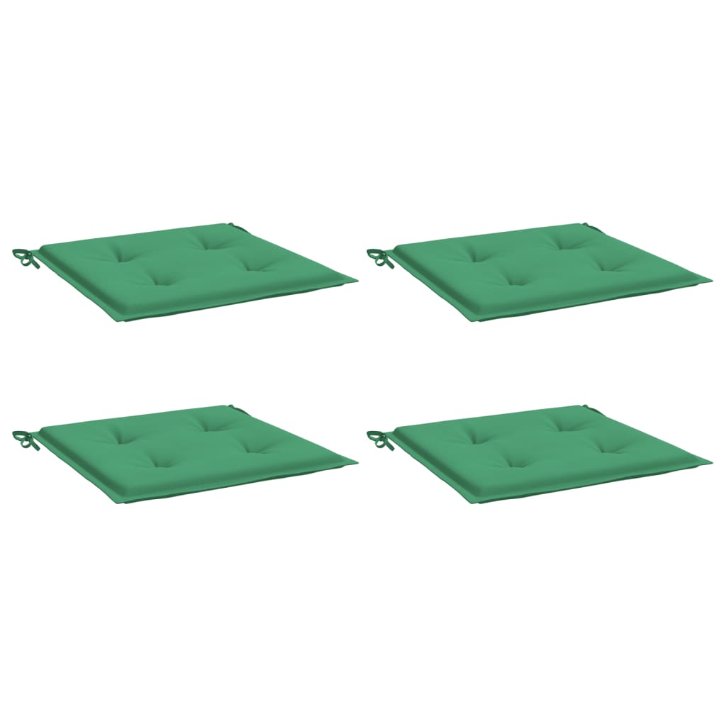 Vidaxl Garden Cushions 4 St 50x50x3 cm tessuto Oxford verde