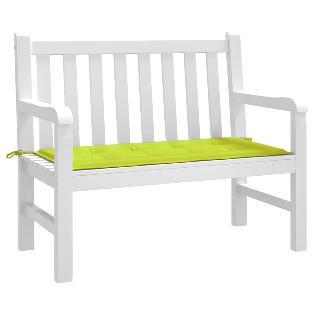 Vidaxl Garden Bench Cushion 100x50x3 CM Oxford Fabrice Verde brillante
