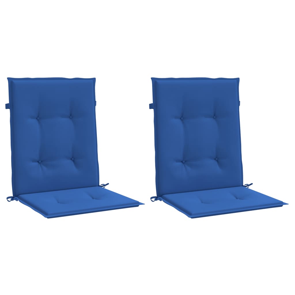 Cojines de silla de jardín Vidaxl 2 pcs 100x50x3 cm oxford tela azul