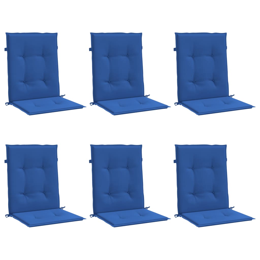 Vidaxl Garden Cushions 6 PCS 100x50x3 cm tessuto oxford blu reale