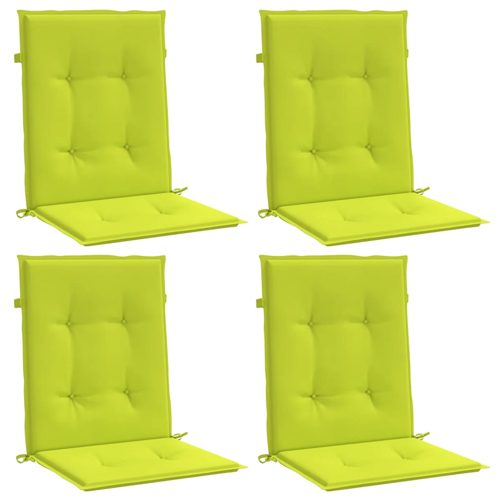 Vidaxl Garden Cushions 4 pezzi 100x50x3 cm tessuto oxford chiaro verde