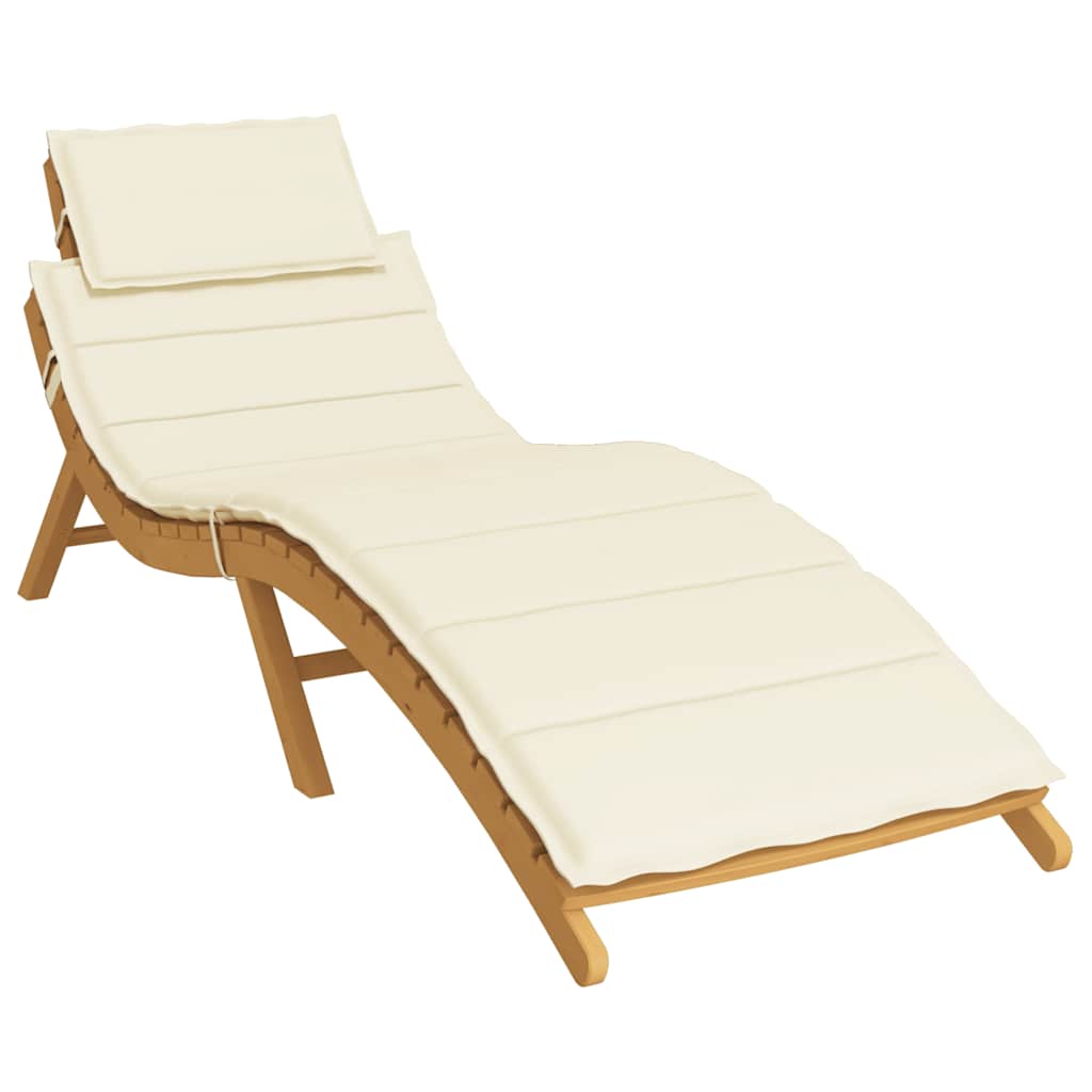 Vidaxl Lagger Cushion 186x58x3 cm Oxford Fabric Crème -Collorato