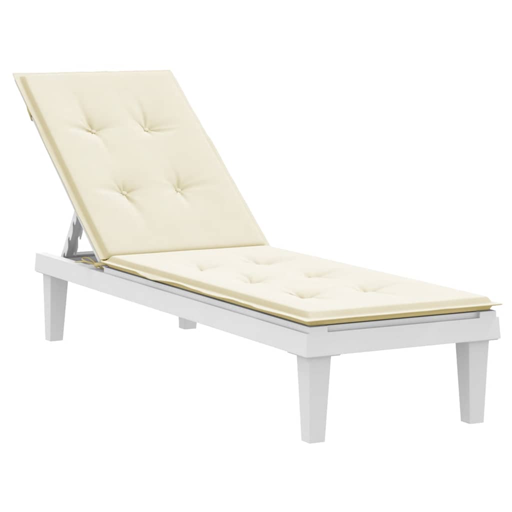 Cuscino per sedia da patio Vidaxl (75+105) X50X4 CM Cream