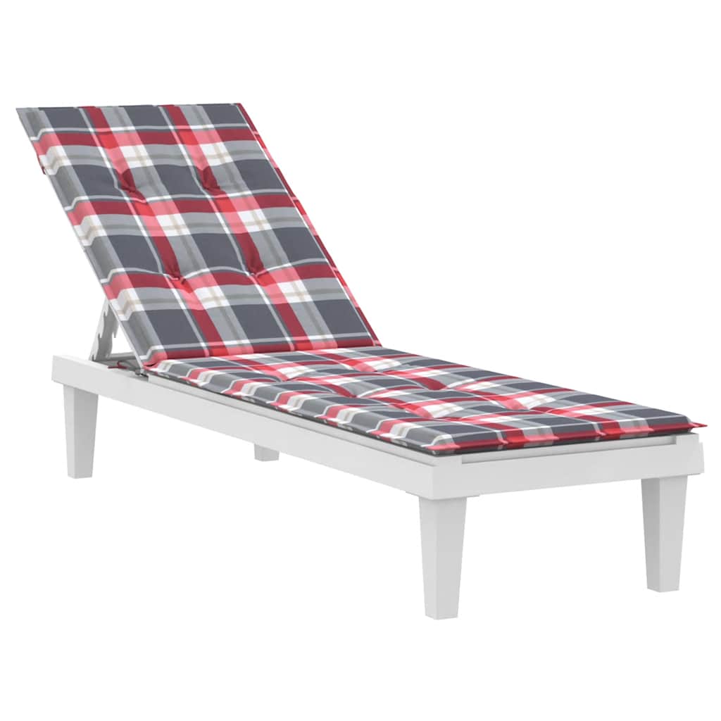 Vidaxl Patio Sedia Cushion Finestra (75+105) X50x4 cm rosso