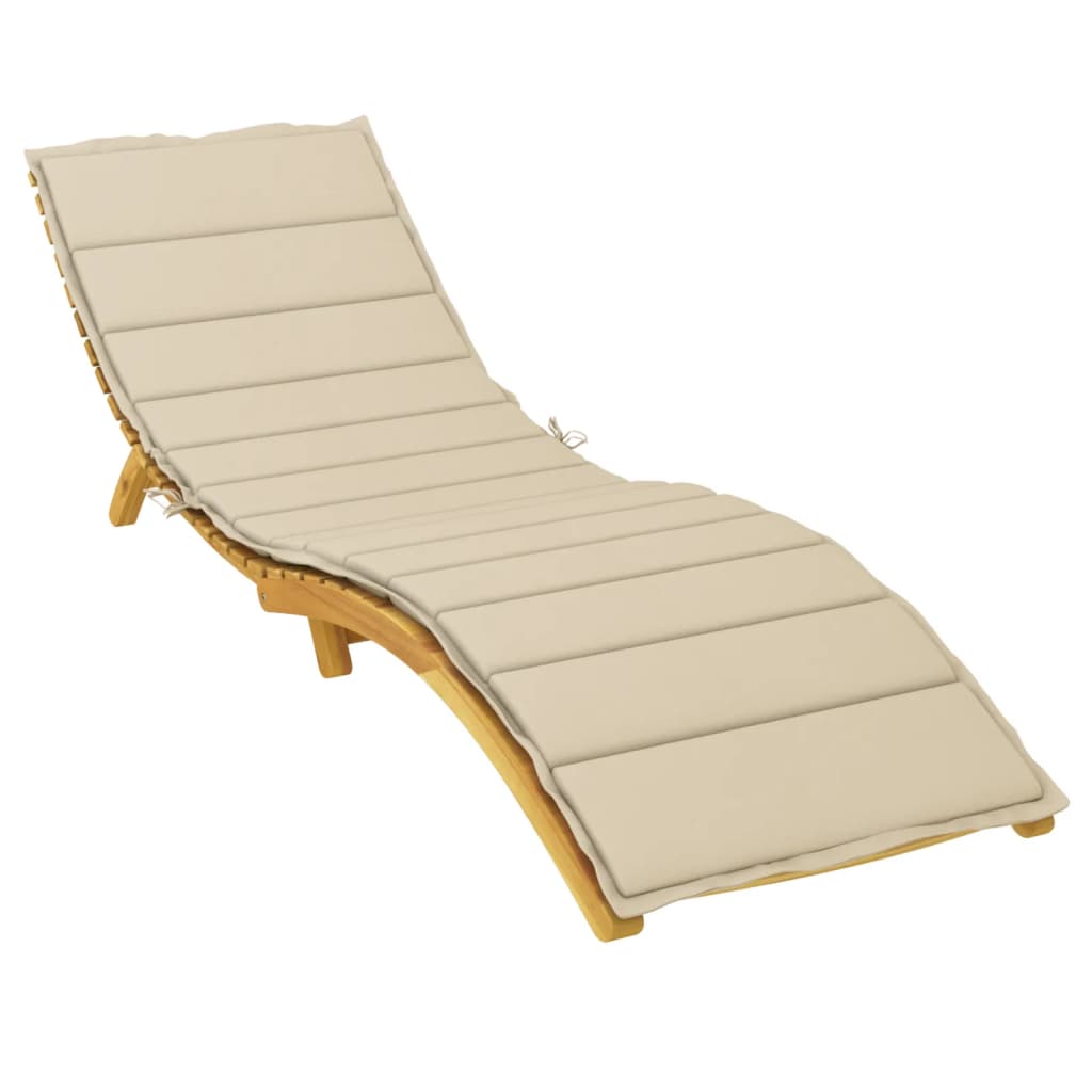 Vidaxl Lagger Cushion 200x50x3 cm Tessuto oxford beige