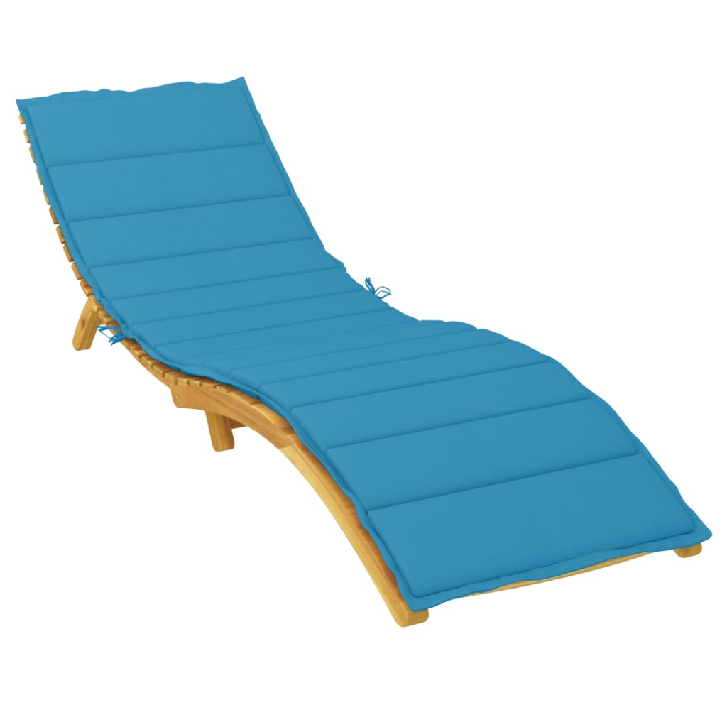 Cuscino per lettino Vidaxx 200x50x3 cm tessuto oxford blu