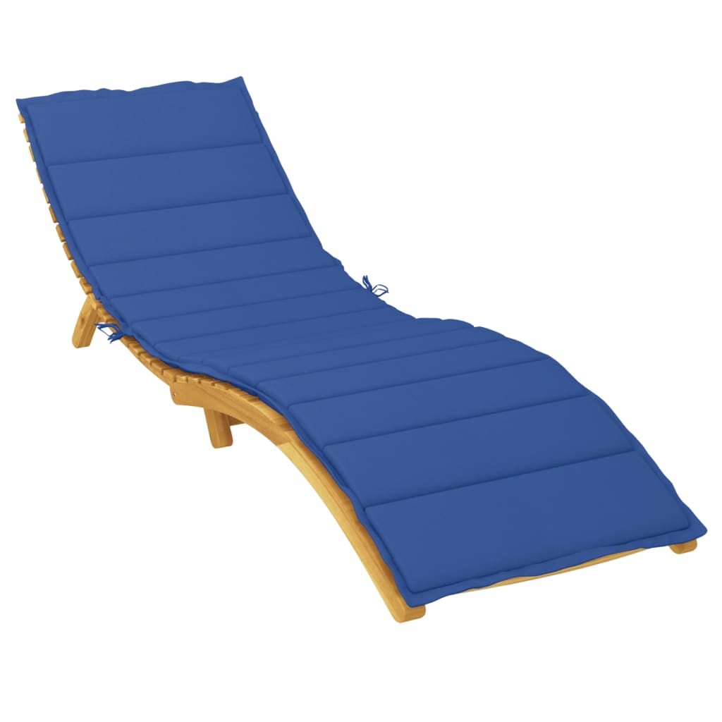 Vidaxl Lagger Cushion 200x50x3 cm tessuto oxford blu reale