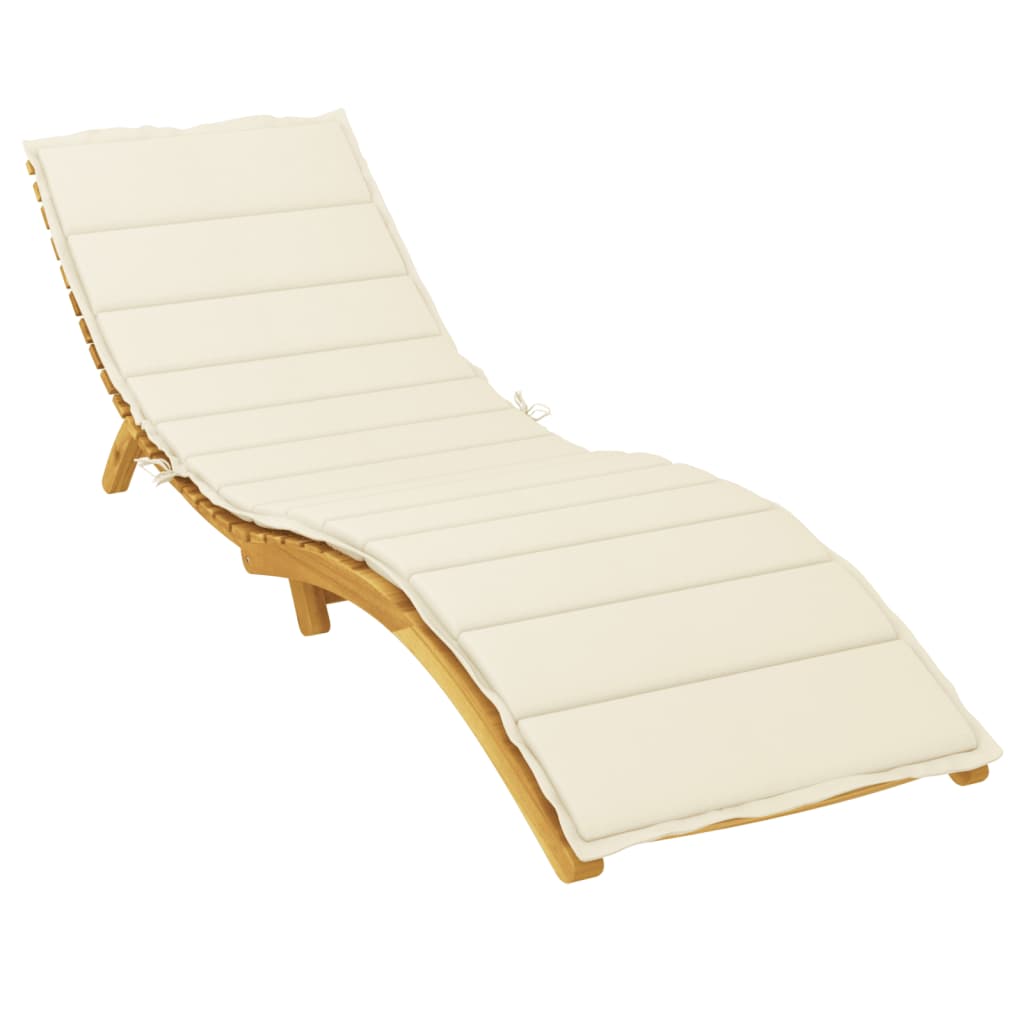 Vidaxl Rounger Cushion 200x70x3 CM Oxford Fabric Cream -Coled
