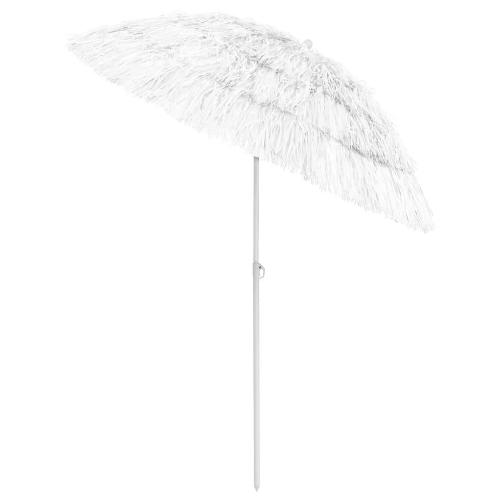 Vidaxl Strandparasol Hawaii 180 cm blanco