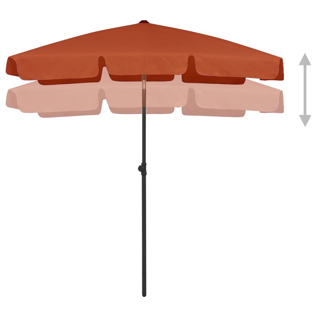 Vidaxl Strandparasol 180x120 cm Terracotta