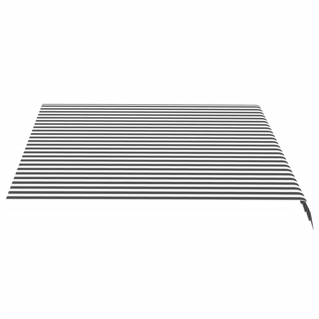 Panno sostitutivo Vidaxl per Luifel 3.5x2,5 M antracite -colorato e bianco