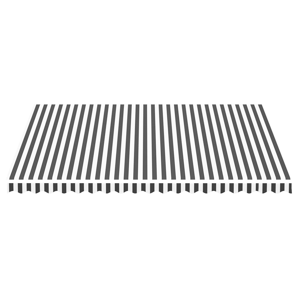 Panno sostitutivo Vidaxl per Luifel 4.5x3,5 M antracite -colorato e bianco