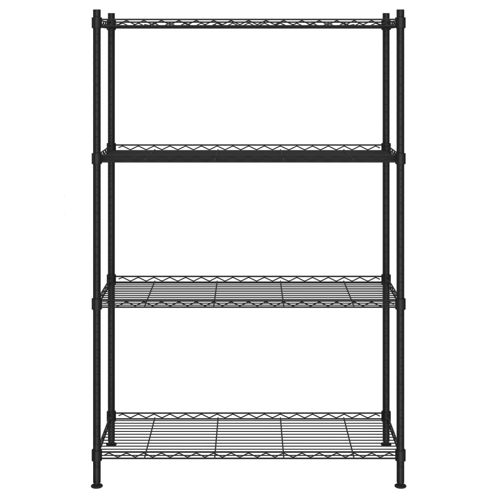 Vidaxx estantería de almacenamiento 4 capas 200 kg 90x35x137 cm negro
