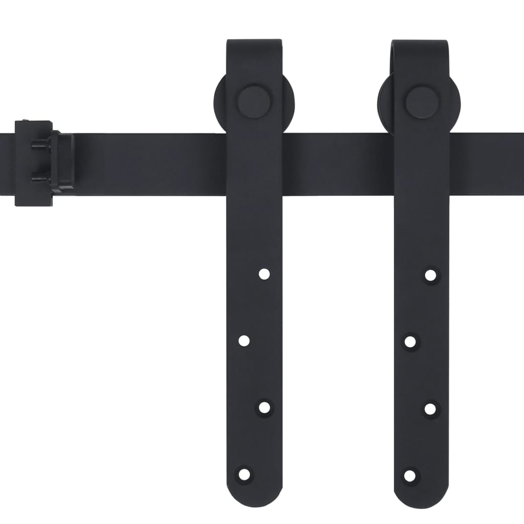 Vidaxl ophangset voor minischuifdeur 200 cm koolstofstaal