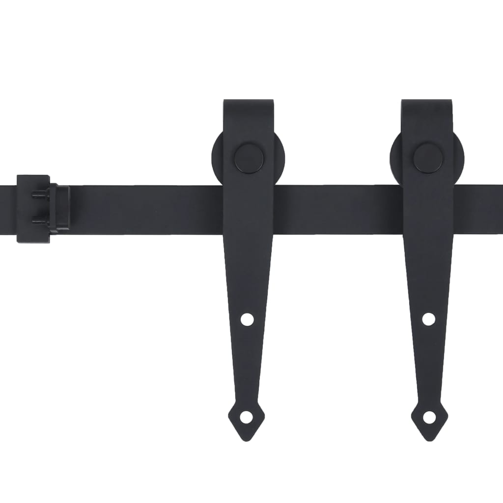 Vidaxl suspensión establecida para mini -skiver puerta de acero al carbono de 200 cm