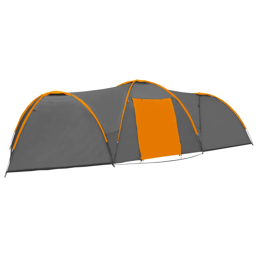 Vidaxl Iglot 8 persone 650x240x190 cm grigio e arancione