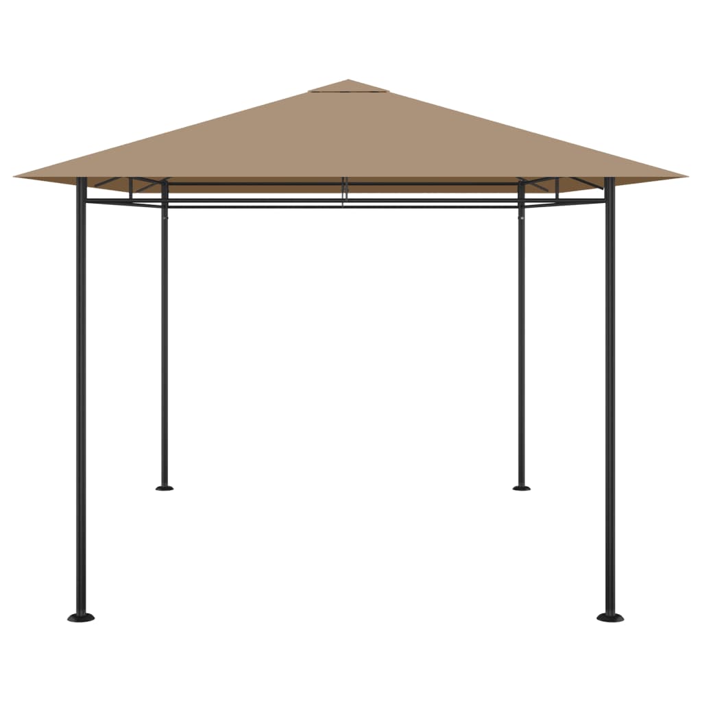 Gazebo Vidaxx 180 g m² 384x281x270 cm tortora