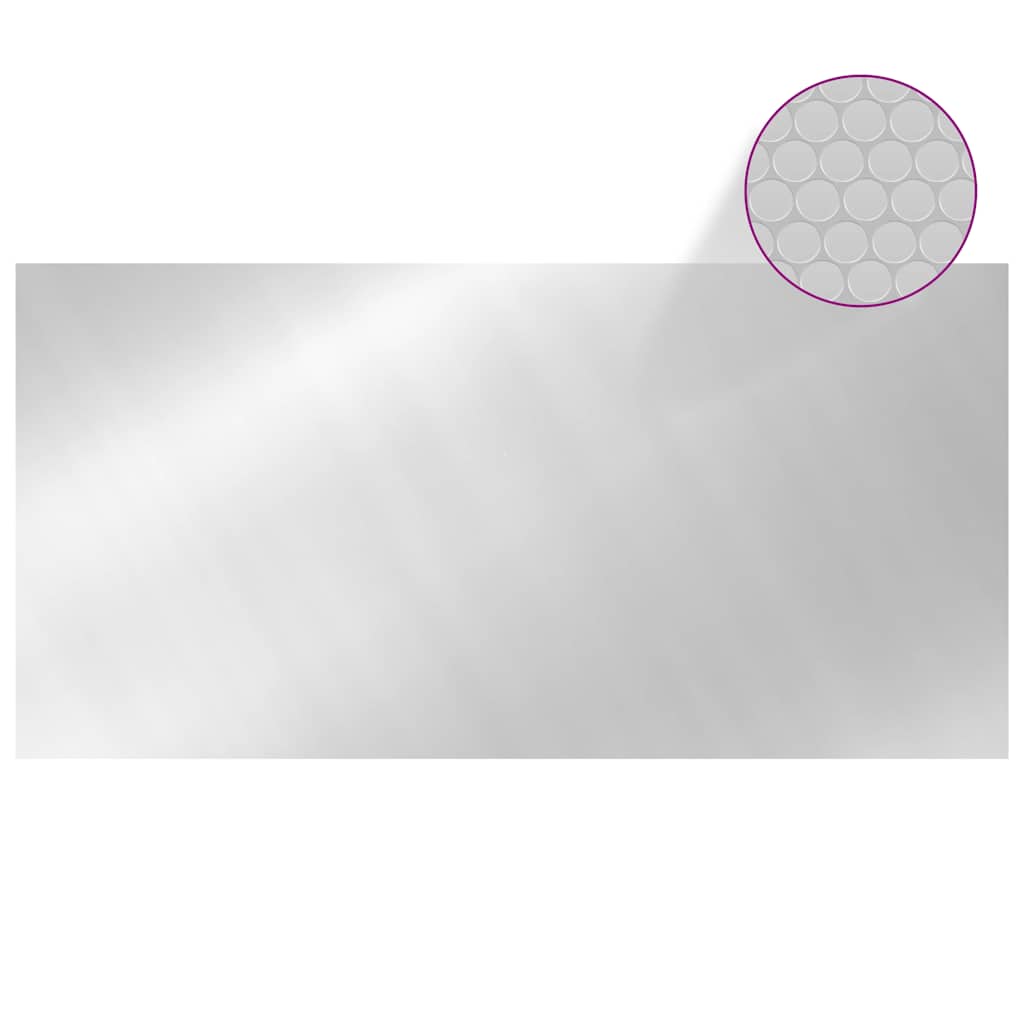 Copertina di piscina Vidaxl 549x274 cm PE color argento