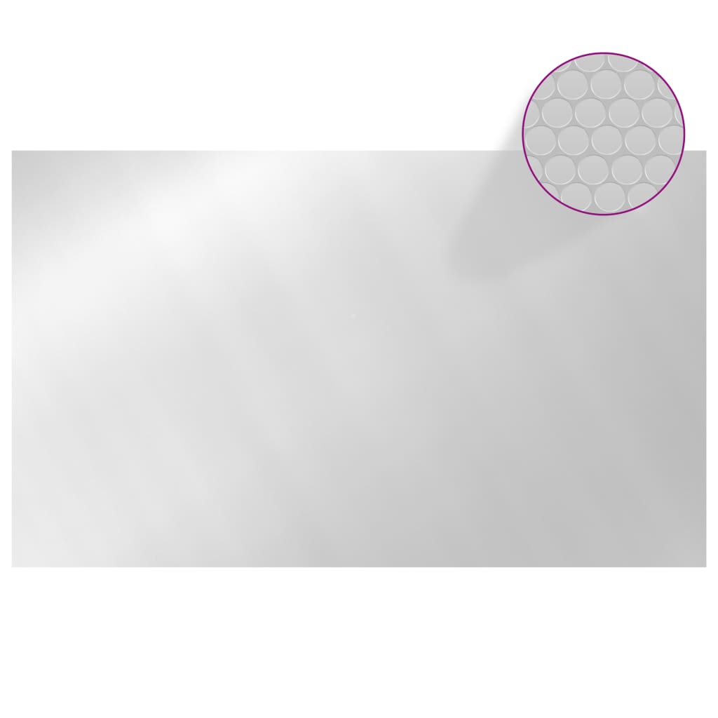Vidaxl Cover piscina rettangolare 500x300 cm PE colorato d'argento