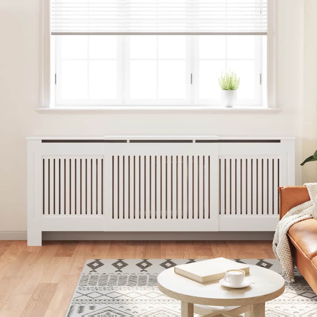 Vidaxl Radiatorom Construction 205 cm MDF bianco
