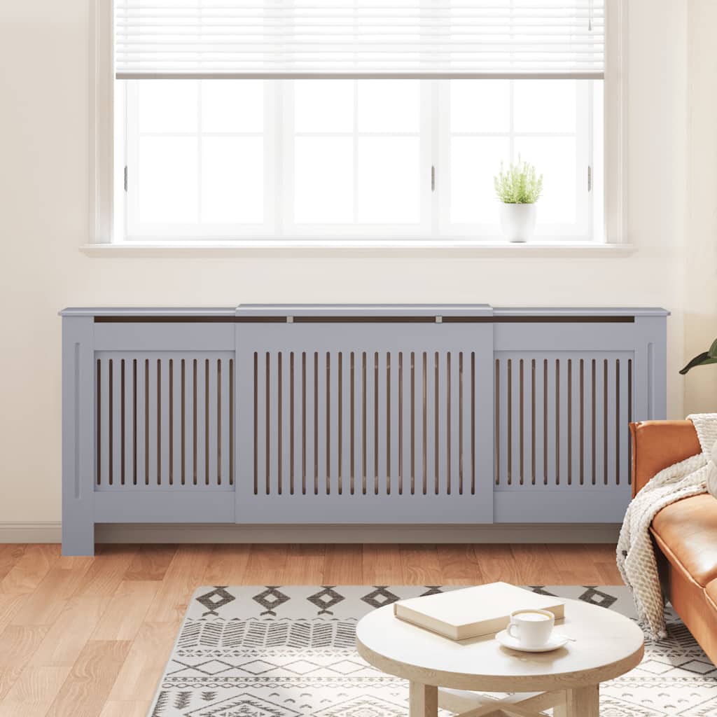 Vidaxl Radiatorom Construction 205 cm Mdf Grey