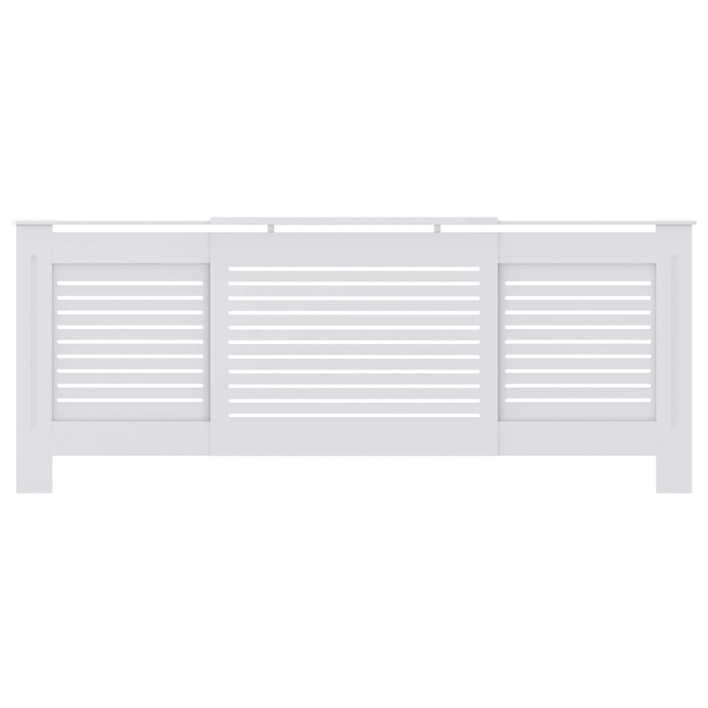 Vidaxl Construcción del radiador de 205 cm MDF White