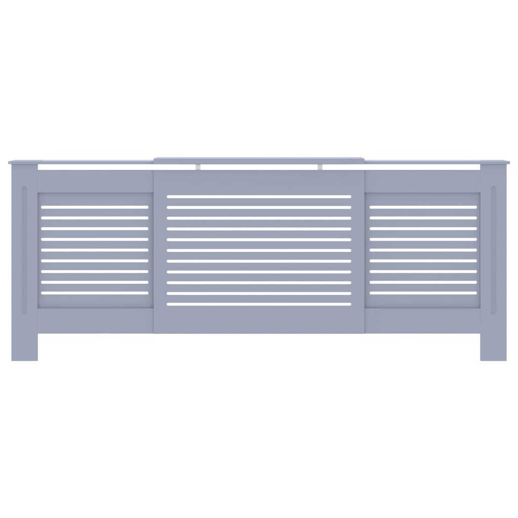 Vidaxl Construcción del radiador de Vidaxl 205 cm Mdf Gray