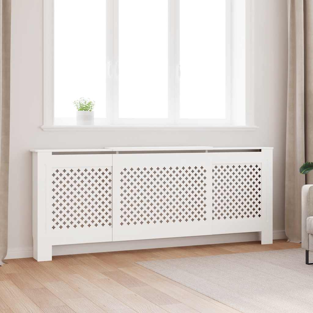 Vidaxl Radiatorom Construction 205 cm MDF bianco