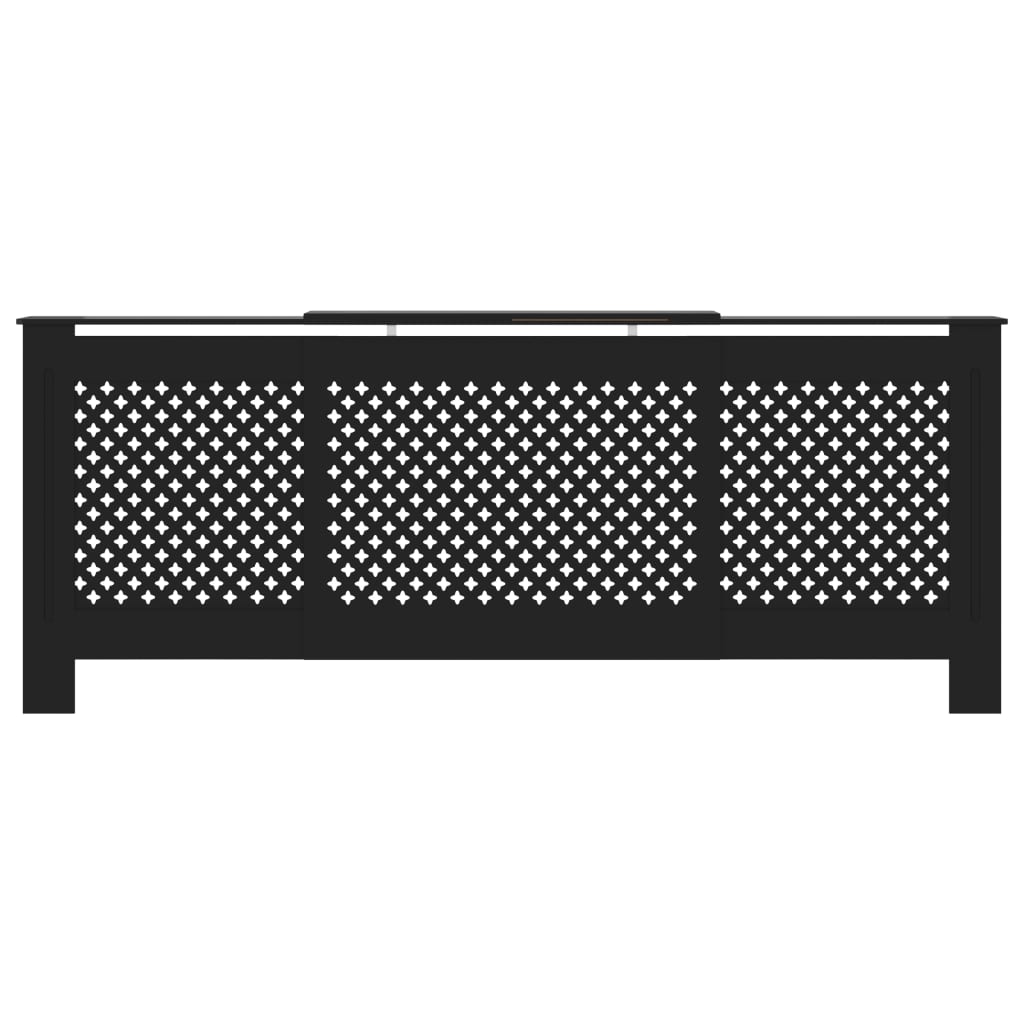 Vidaxl Radiatorom Construction 205 cm MDF nero